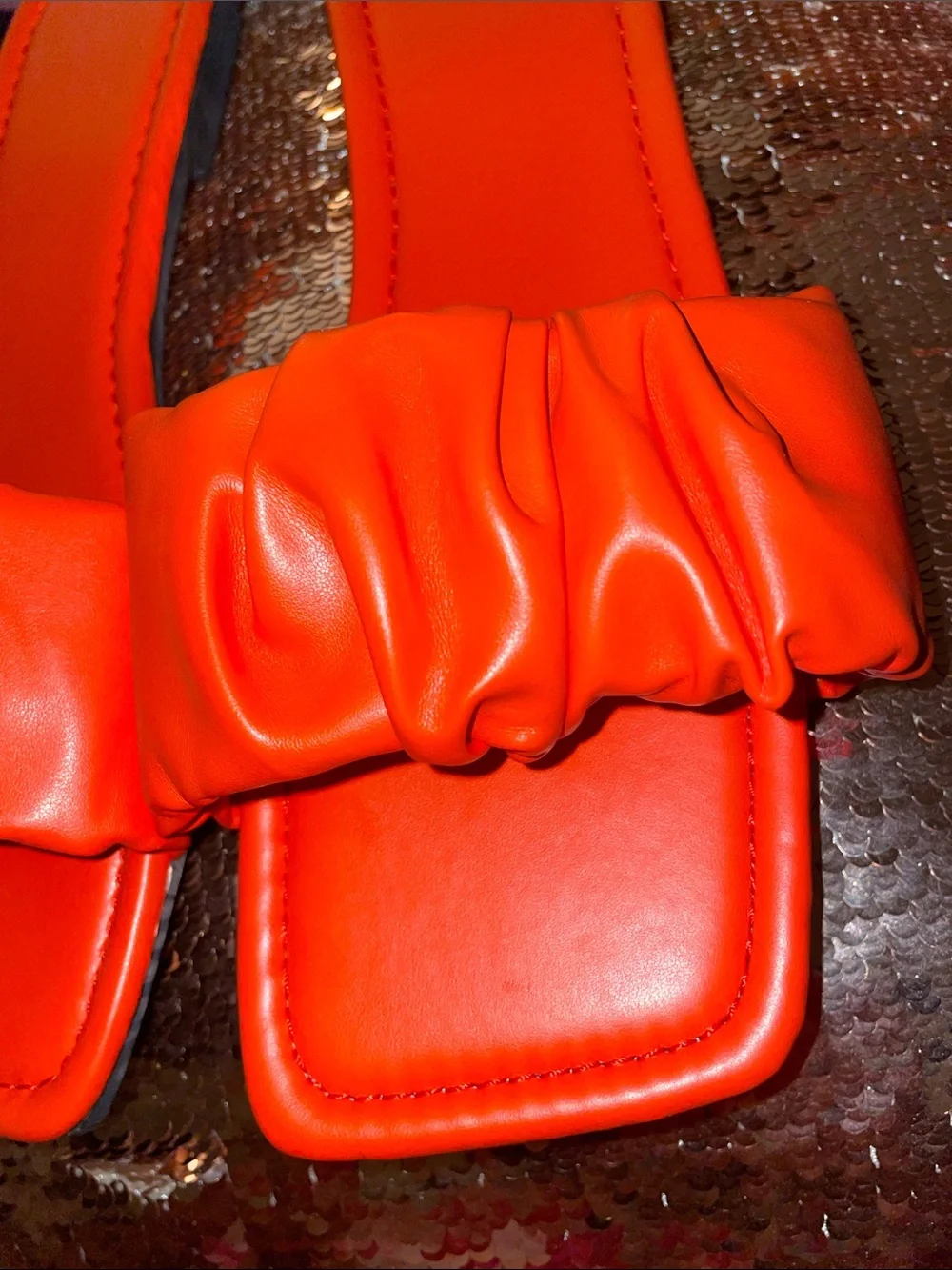 Orange Runched Slides